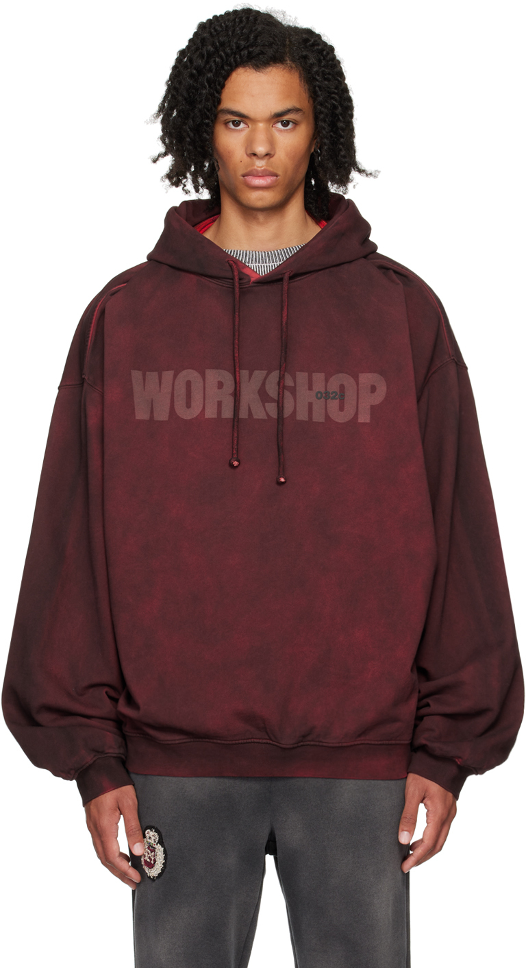 【関税込み】032c バーガンディ Icarus With No Sun フーディ 032c-burgundy-icarus-with-no-