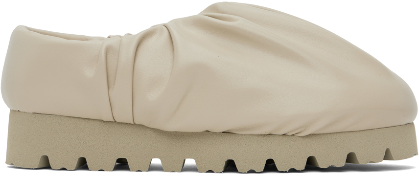 YUME YUME BEIGE CAMP LOW SLIP-ON LOAFERS 