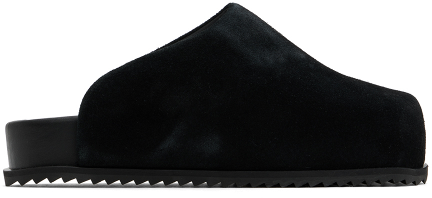 Shop Yume Yume Black Truck Slip-on Loafers In Black Suede