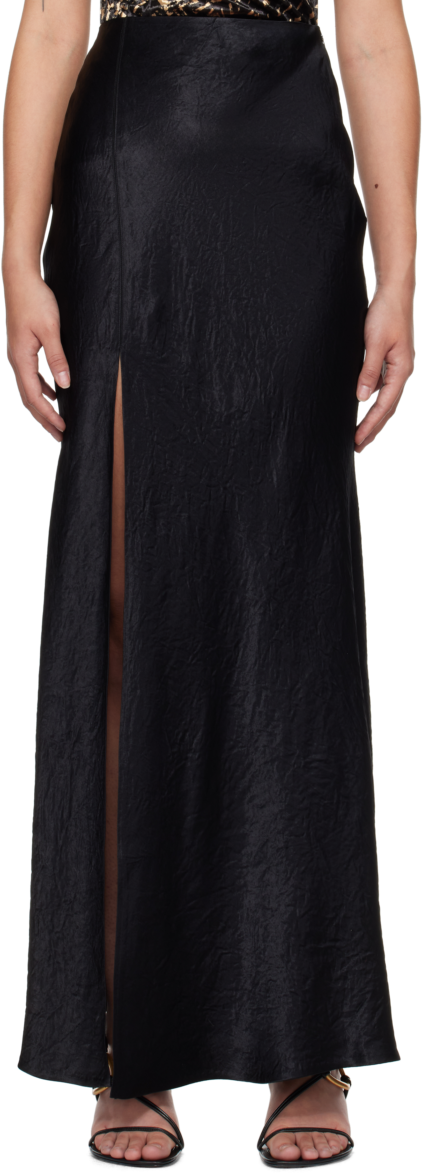 Black Harlow Maxi Skirt