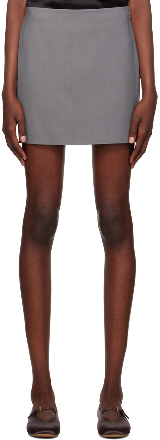 【関税込み】Nanushka グレー Briel ミニスカート Gray Briel Miniskirt by Nanushka on Sale