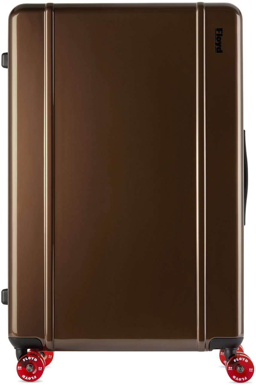 Shop Floyd Brown Trunk Suitcase In Bronco Brown