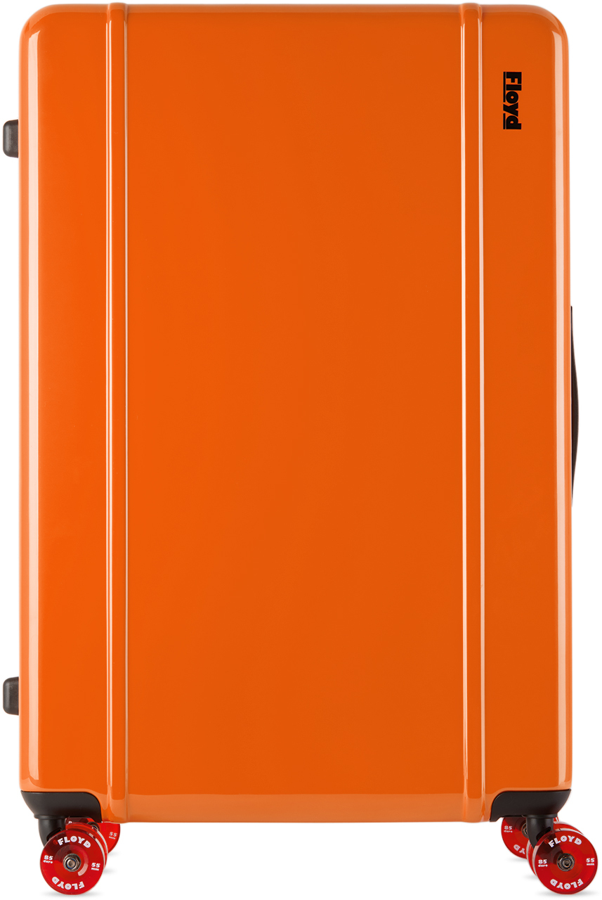 Orange Trunk Suitcase