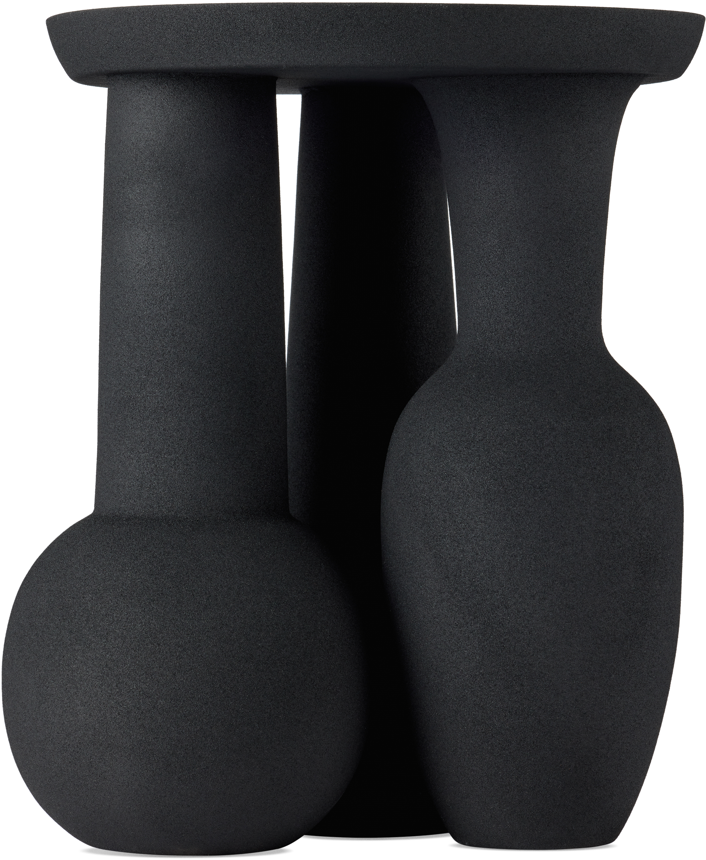 Polspotten Black Roman Vase & Plate