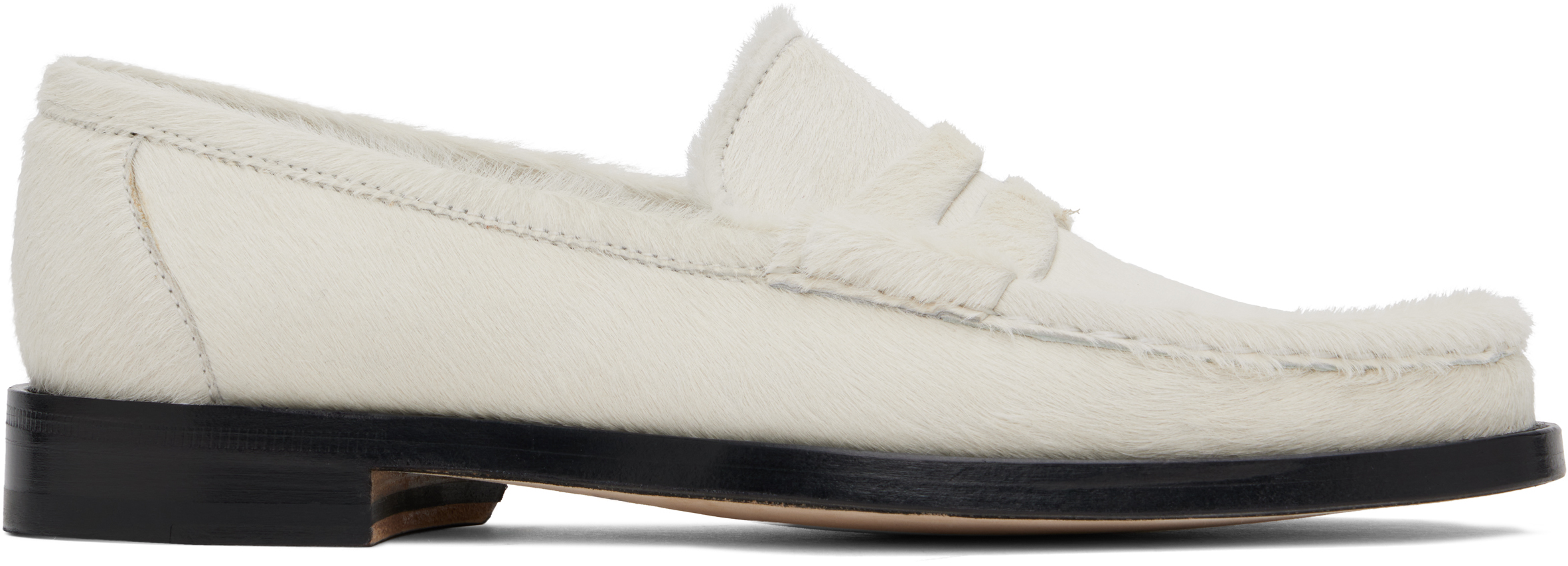 Gabriela Hearst Off-white Pierre Loafers In Ivr Ivory