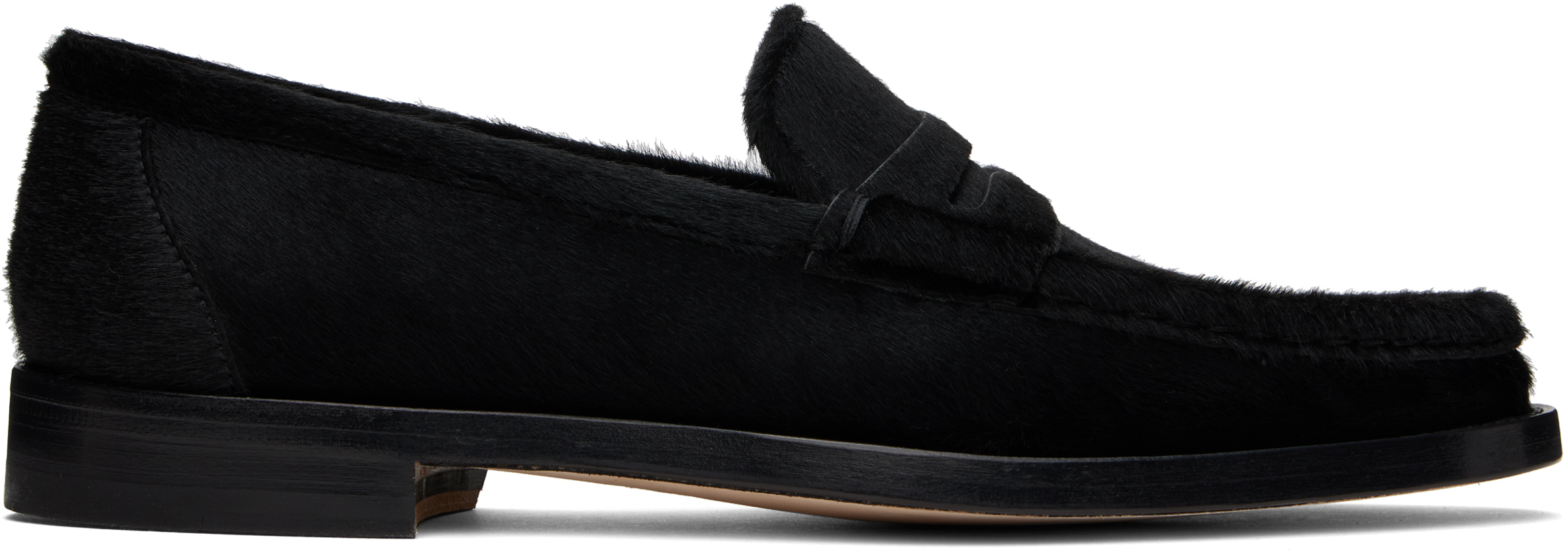 Shop Gabriela Hearst Black Pierre Loafers In Blk Black