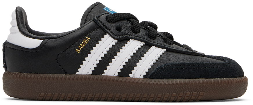 Adidas Originals Big Kids Black & White Samba Og Sneakers In Core Black/ftwr White/gum5