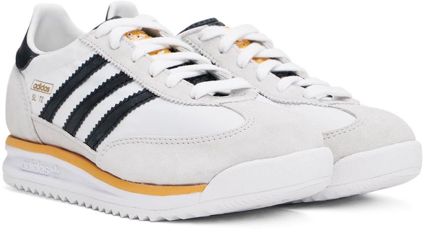 Adidas Originals Big Kids White Sl 72 Rs Sneakers In Ftwr White / Core Bl