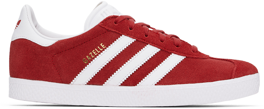 Adidas Originals Big Kids Red Gazelle Sneakers In Better Scarlet / Ftw