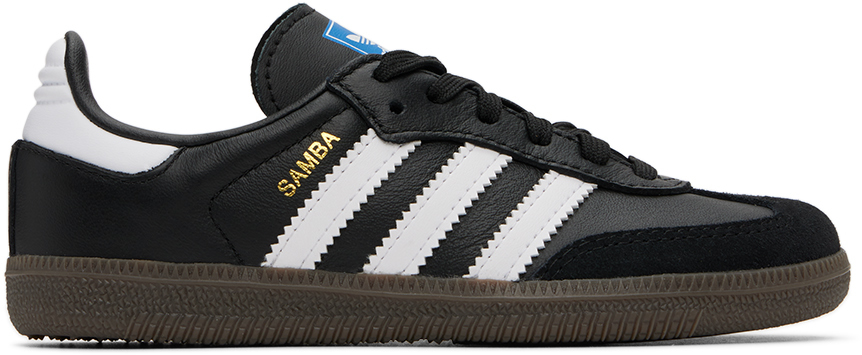 Adidas Originals Little Kids Black Samba Og Sneakers In Core Black / Ftwr Wh