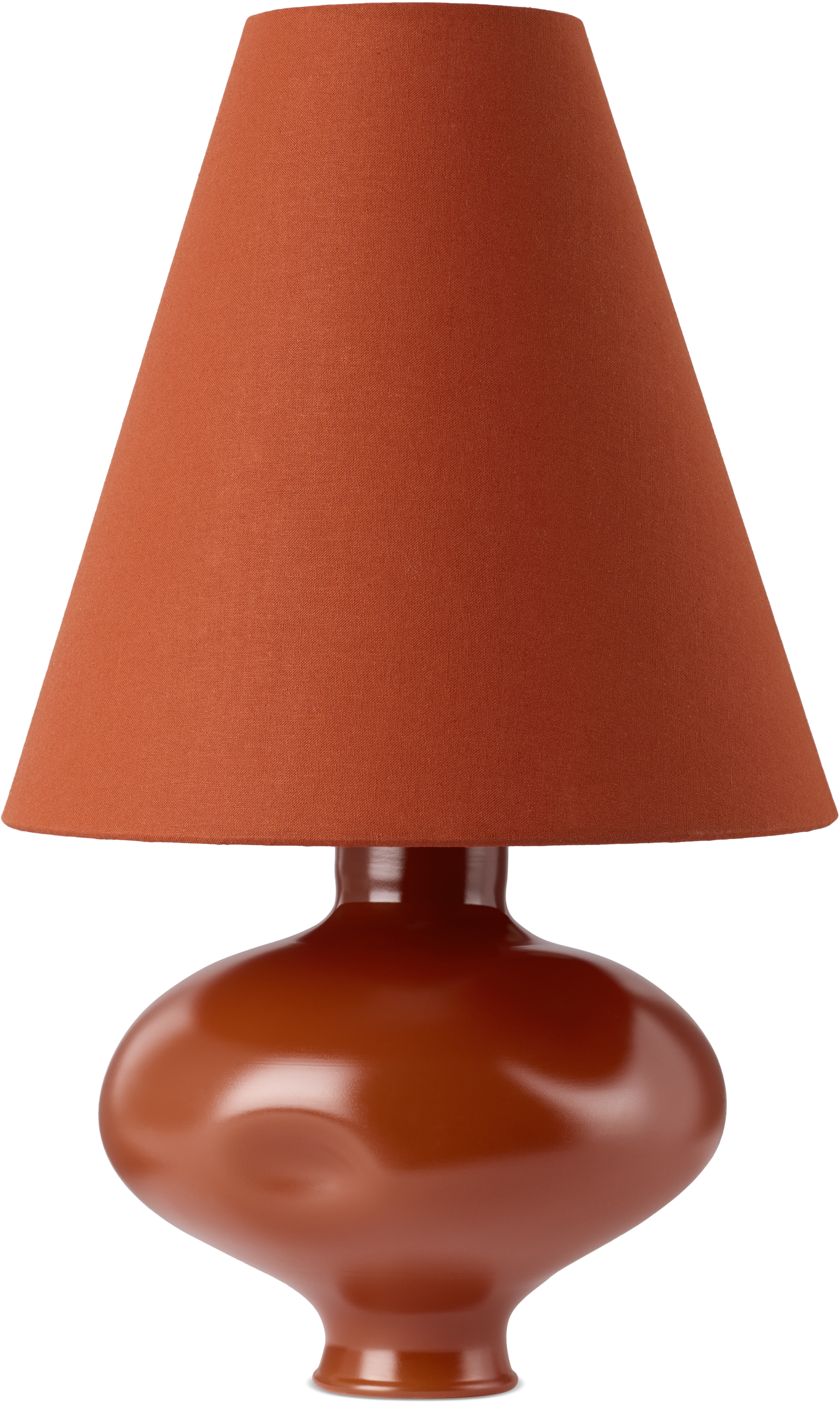 Los Objetos Decorativos Red Conical Glass Ii Lamp