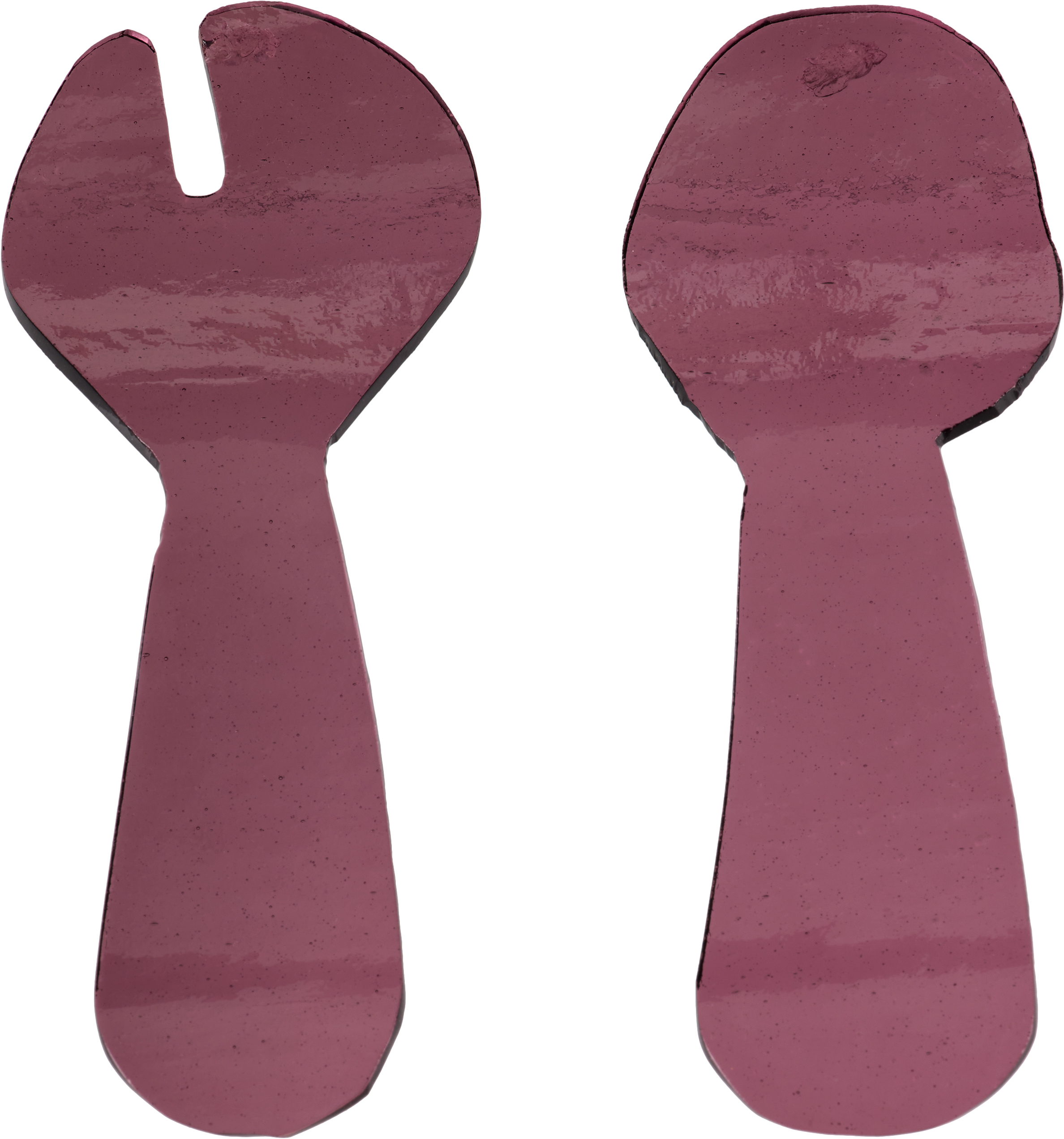 Los Objetos Decorativos Purple Glass Flatware Set