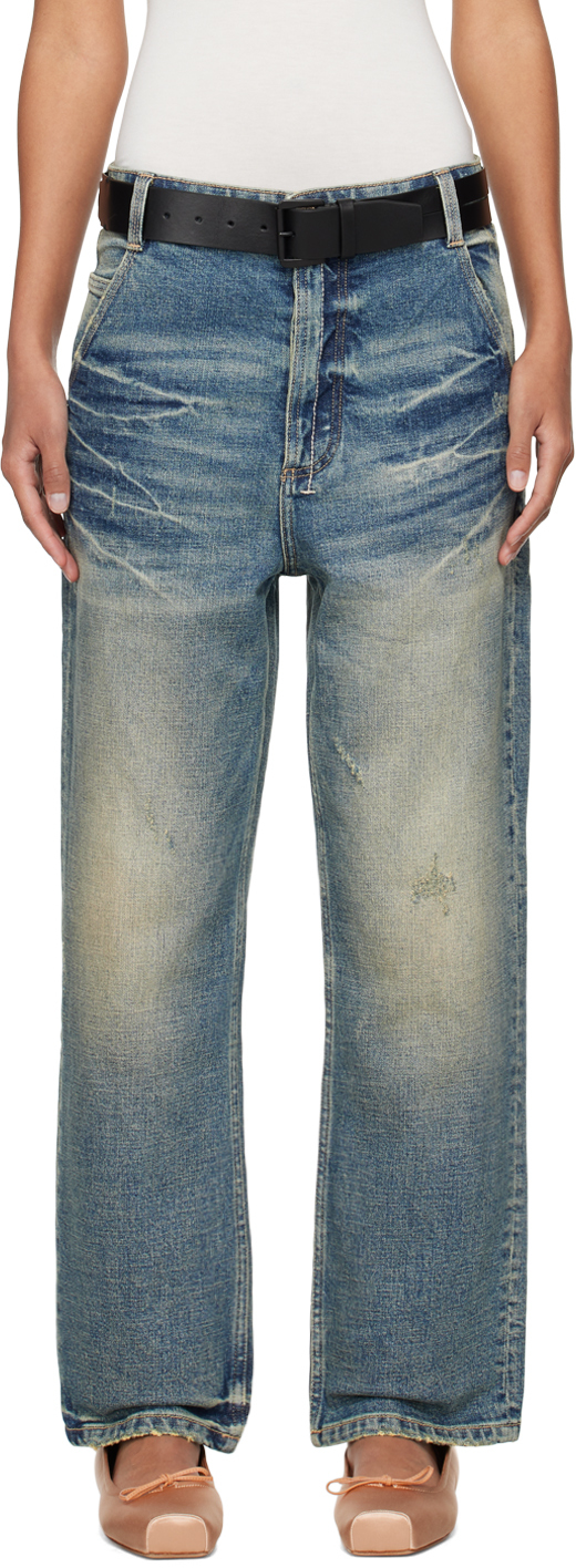 Shop Fax Copy Express Blue Workers Jeans