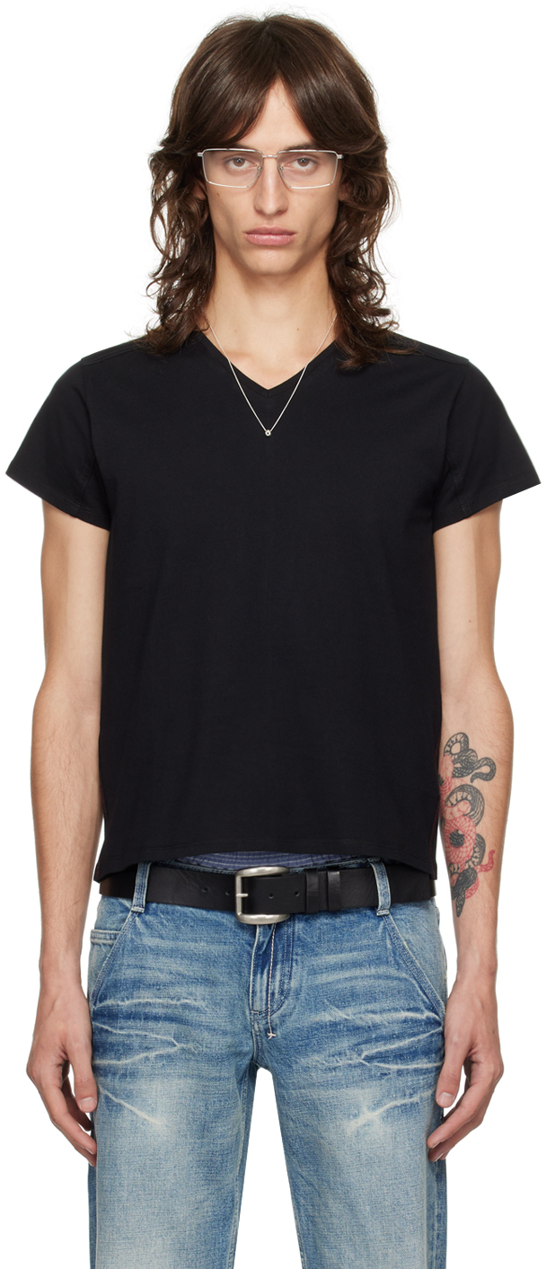 Black V-Neck T-Shirt