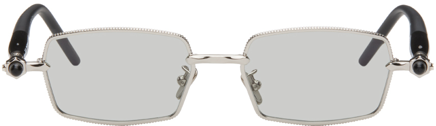 Shop Kuboraum Silver P73 Sunglasses