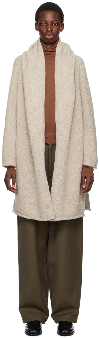 Shop Lauren Manoogian Taupe Capote Coat In D03 Dust