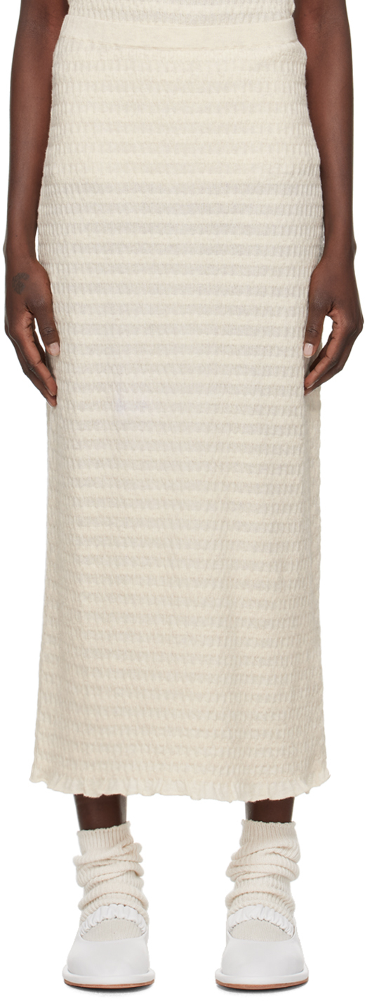 Off-White Smocked Maxi Skirt