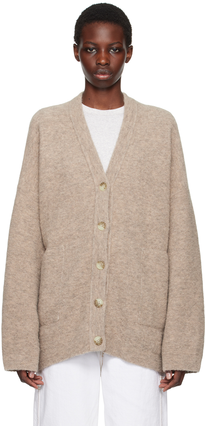 Brown Fleece Cardigan