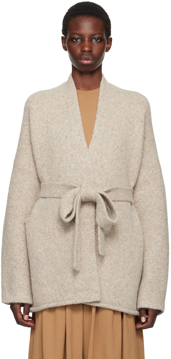 Shop Lauren Manoogian Taupe Coto Cardigan In D03 Dust