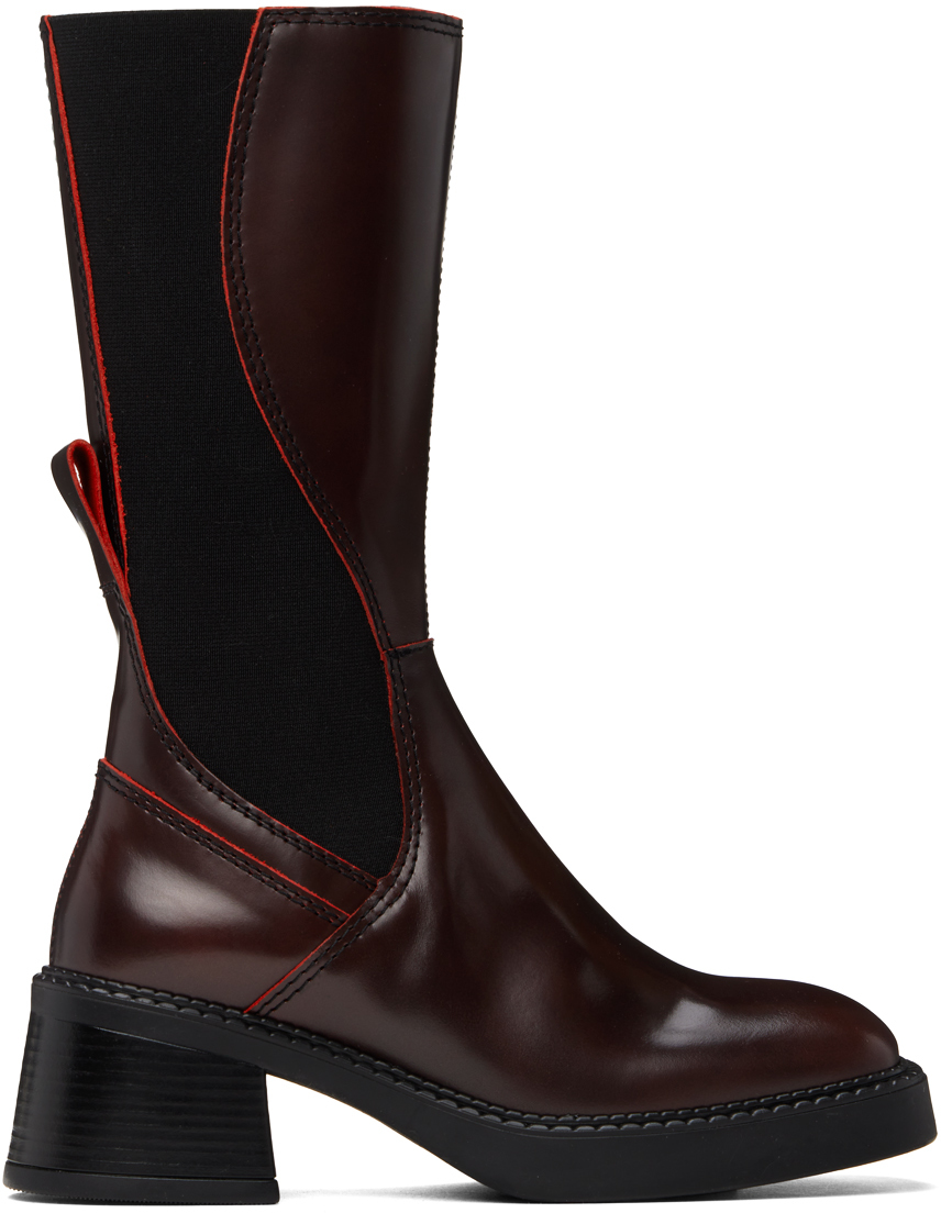 Burgundy Flabia Boots