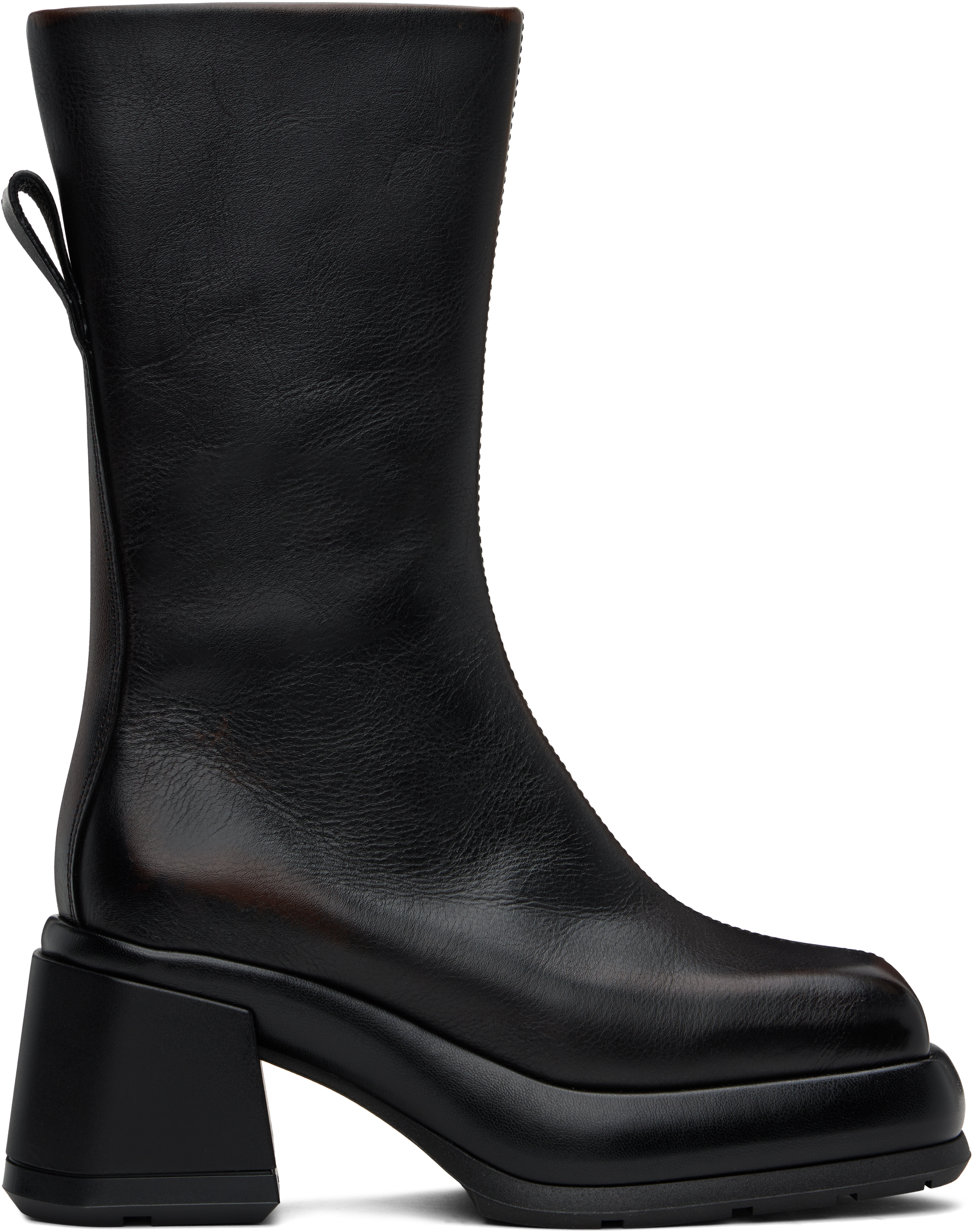 Shop Miista Black & Brown Cassia Boots In Black Brown