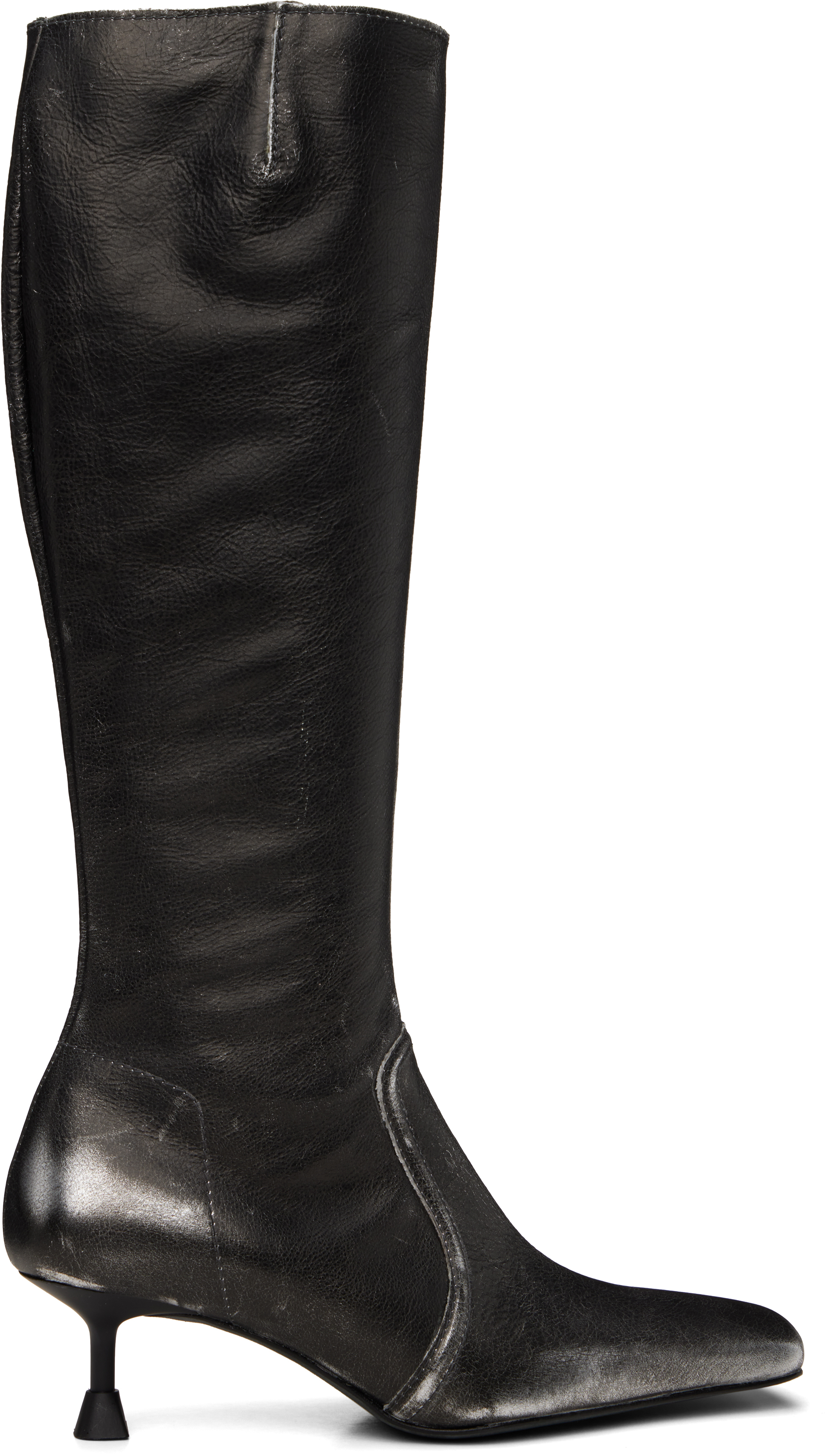 Shop Miista Black Vikki Tall Boots In Black Grey