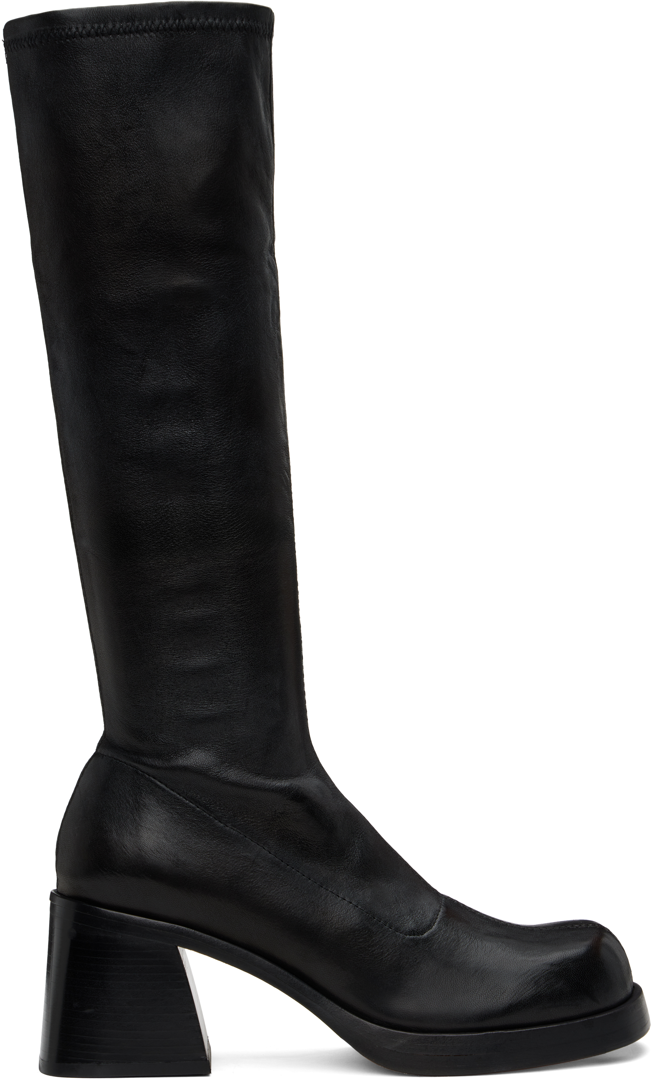 MIISTA BLACK HEDY TALL BOOTS 