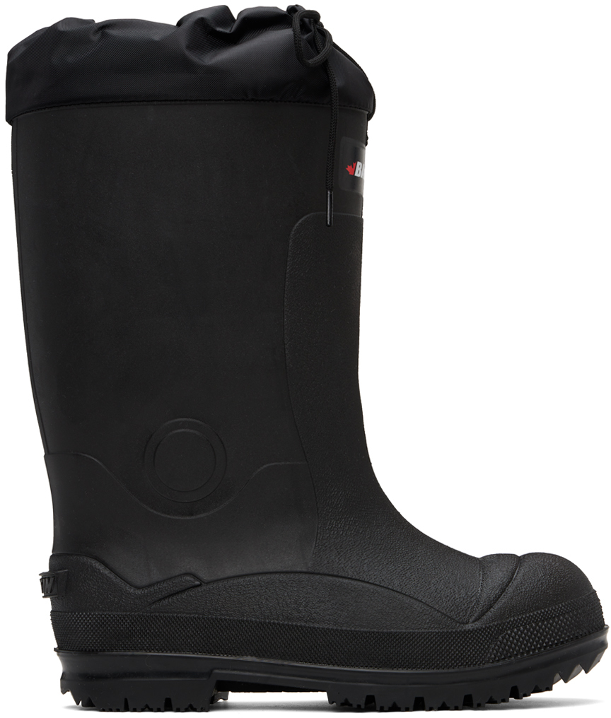 Black Titan Plain Toe Boots