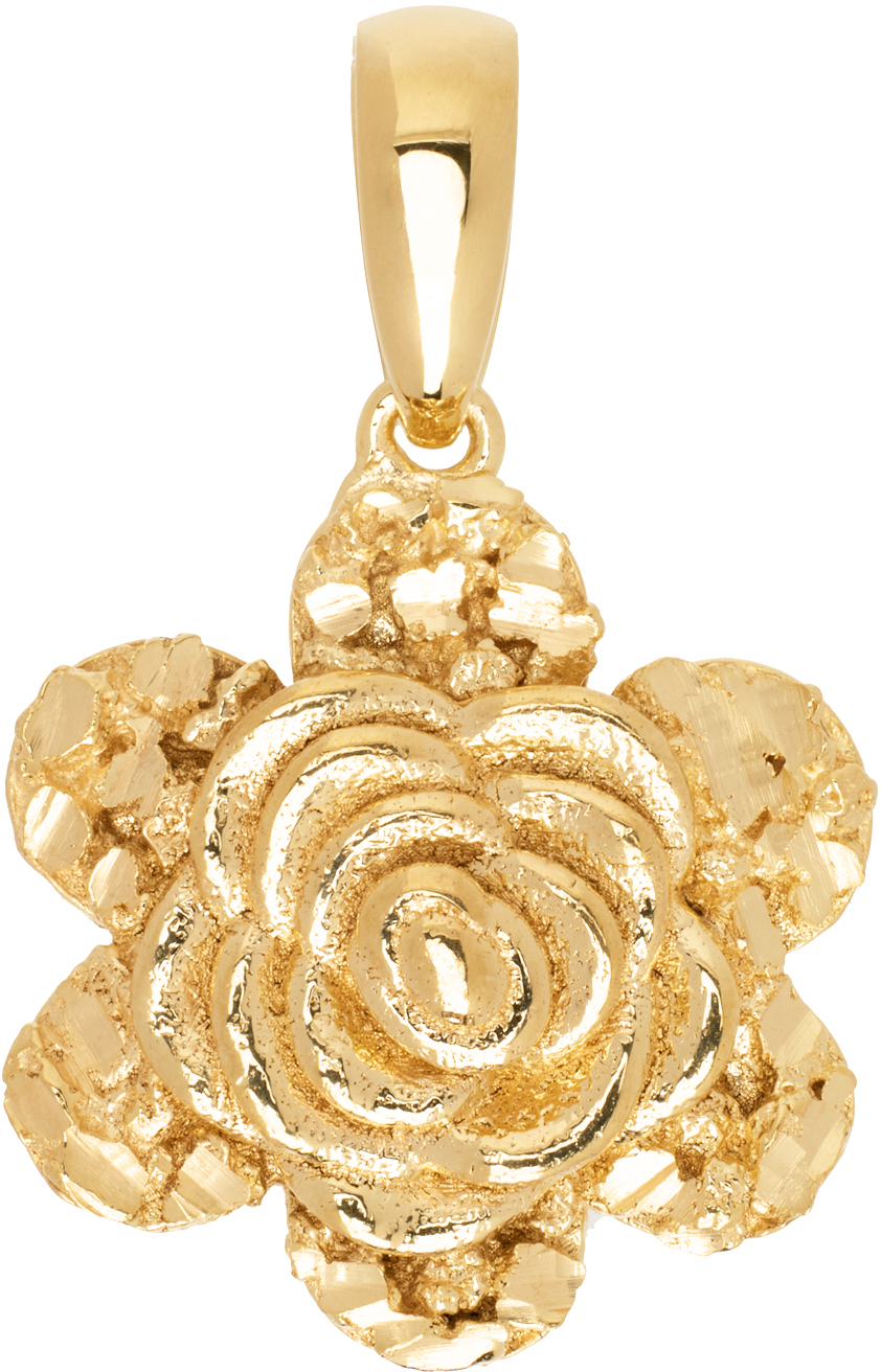 Gold VC061 Small Rose Pendant