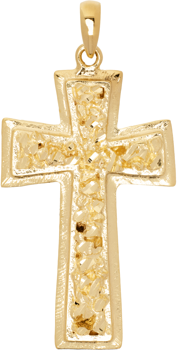 Gold VC027 Signature Cross Pendant