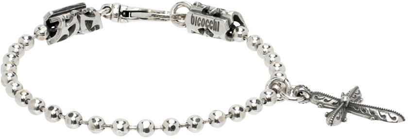 SSENSE Exclusive Silver Cross Charm Bracelet