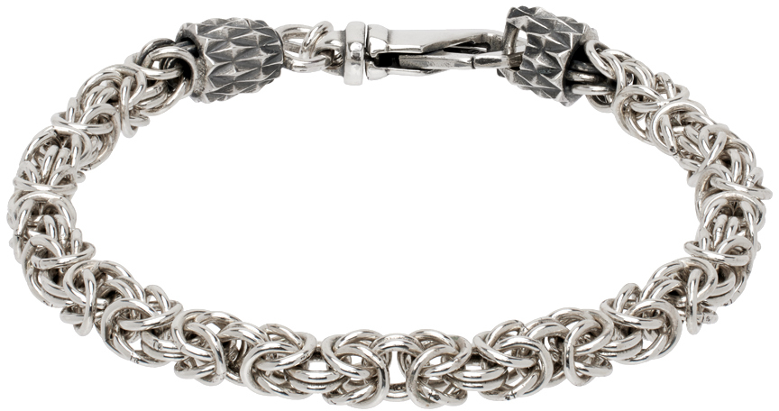 Silver Byzantine Chain Bracelet