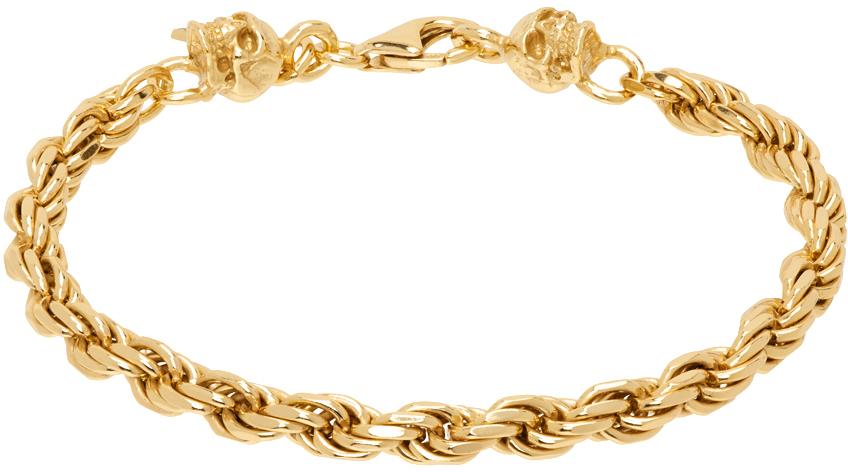 SSENSE Exclusive Gold Skull Bracelet