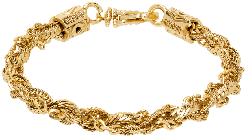 Shop Emanuele Bicocchi Gold Small Round Braid Bracelet