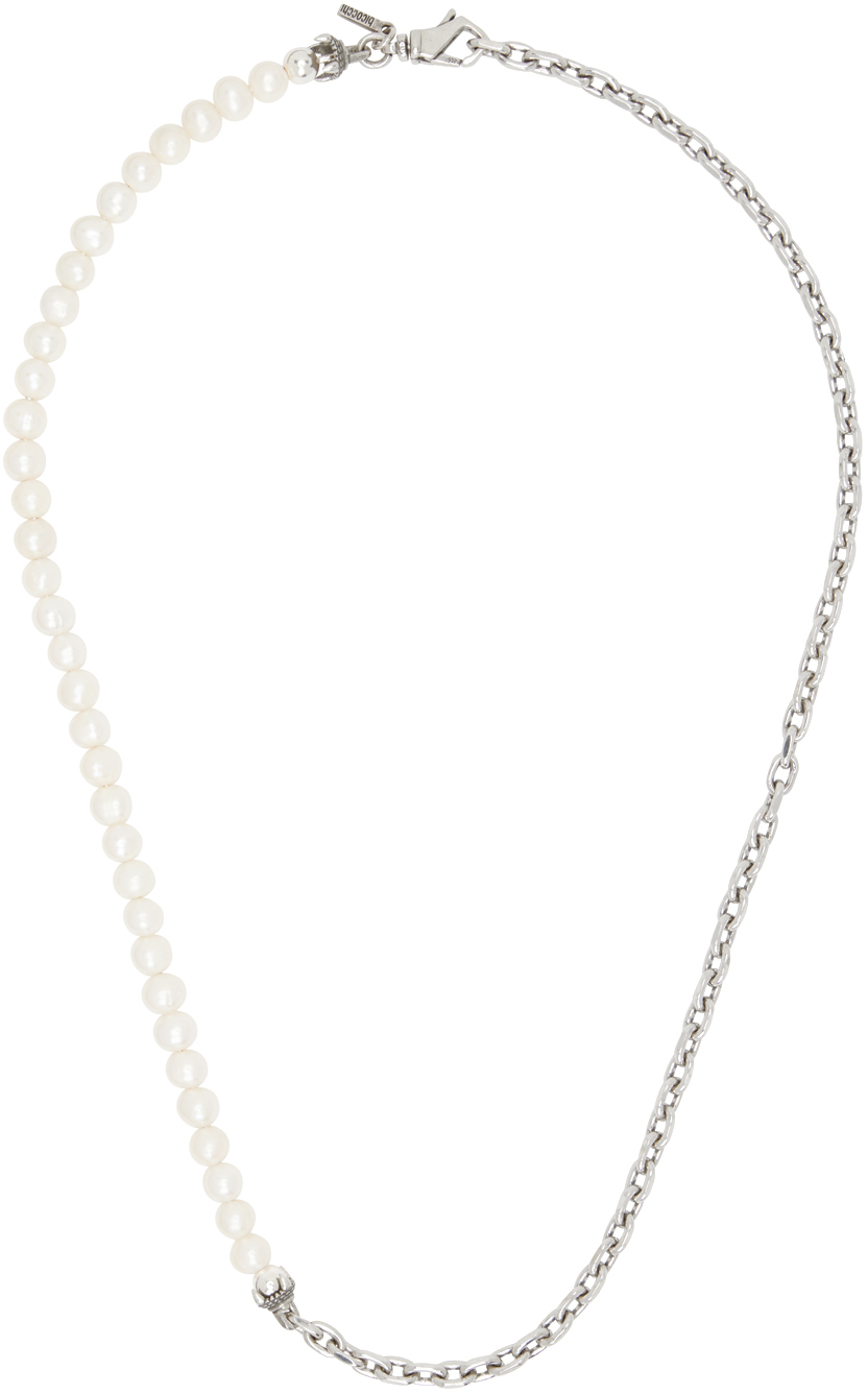 SSENSE Exclusive Silver Pearl Necklace