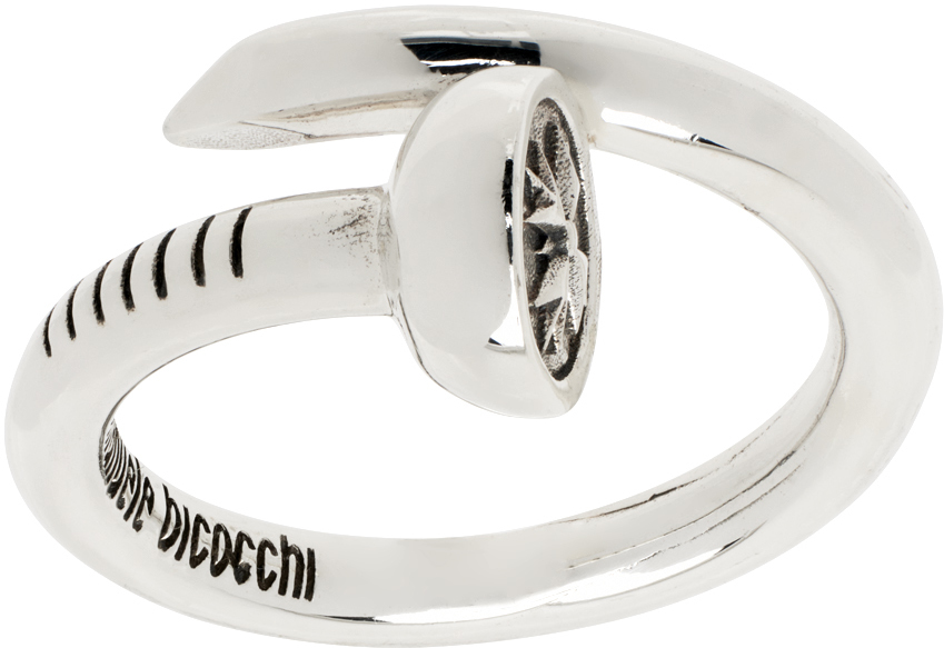 Shop Emanuele Bicocchi Silver Crest Spiral Ring