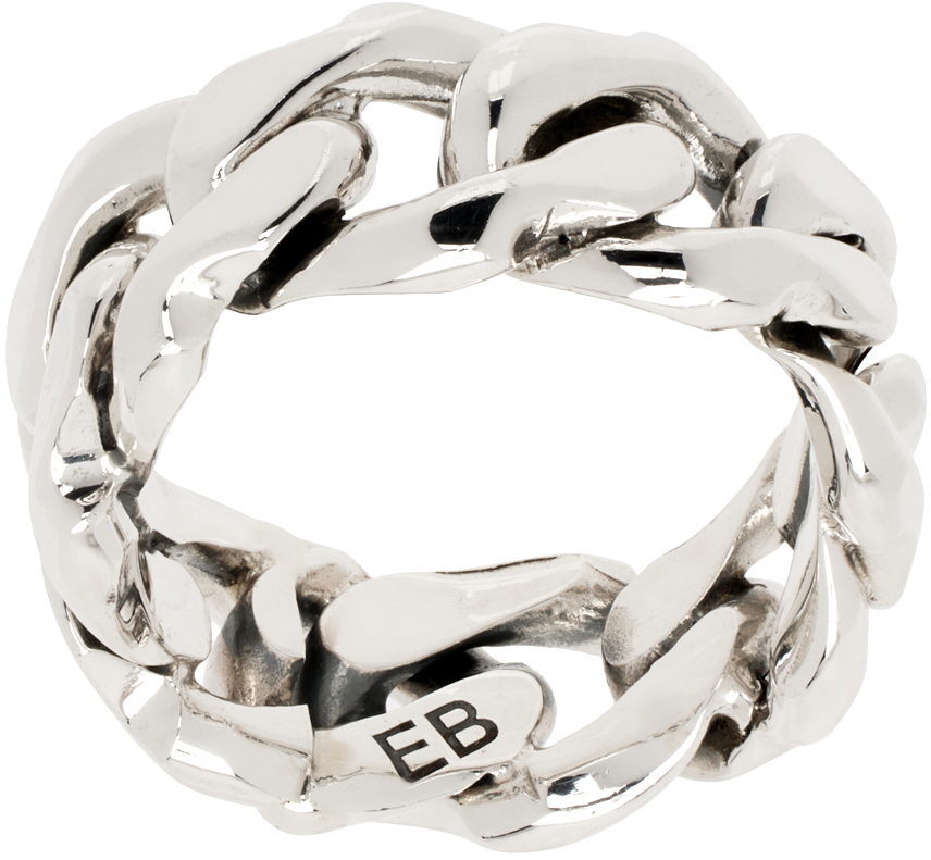 Silver Large Chain Ring