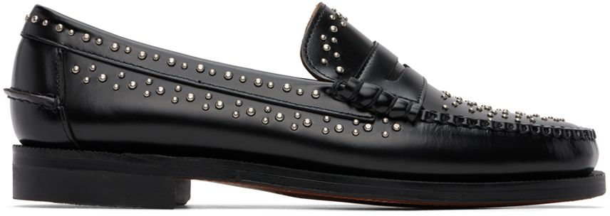 Black Dan Studs Loafers