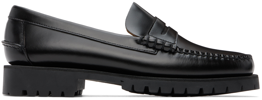 Black Dan Lug Loafers