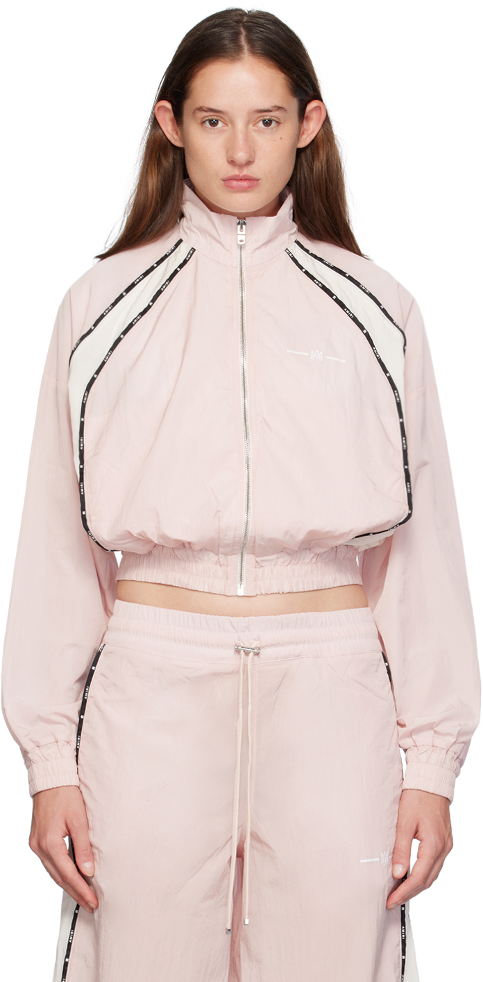 【関税込み】AMIRI ピンク MA ラグラン トラックジャケット AMIRIのピンク MA ラグラン トラックジャケットがセール中