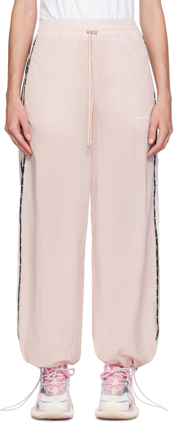 Shop Amiri Pink Raglan Ma Track Pants In Rosewater