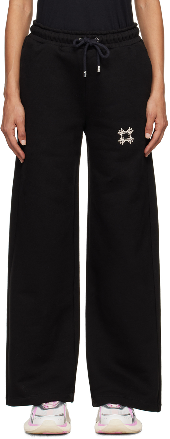 Shop Amiri Black 'ma' Quad Lounge Pants