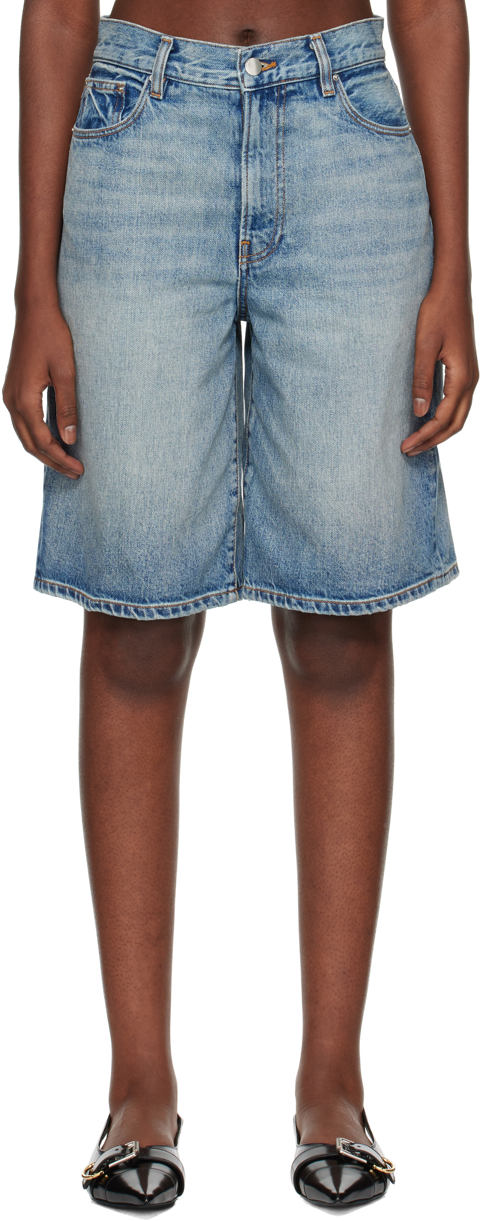 Blue Skater Denim Shorts