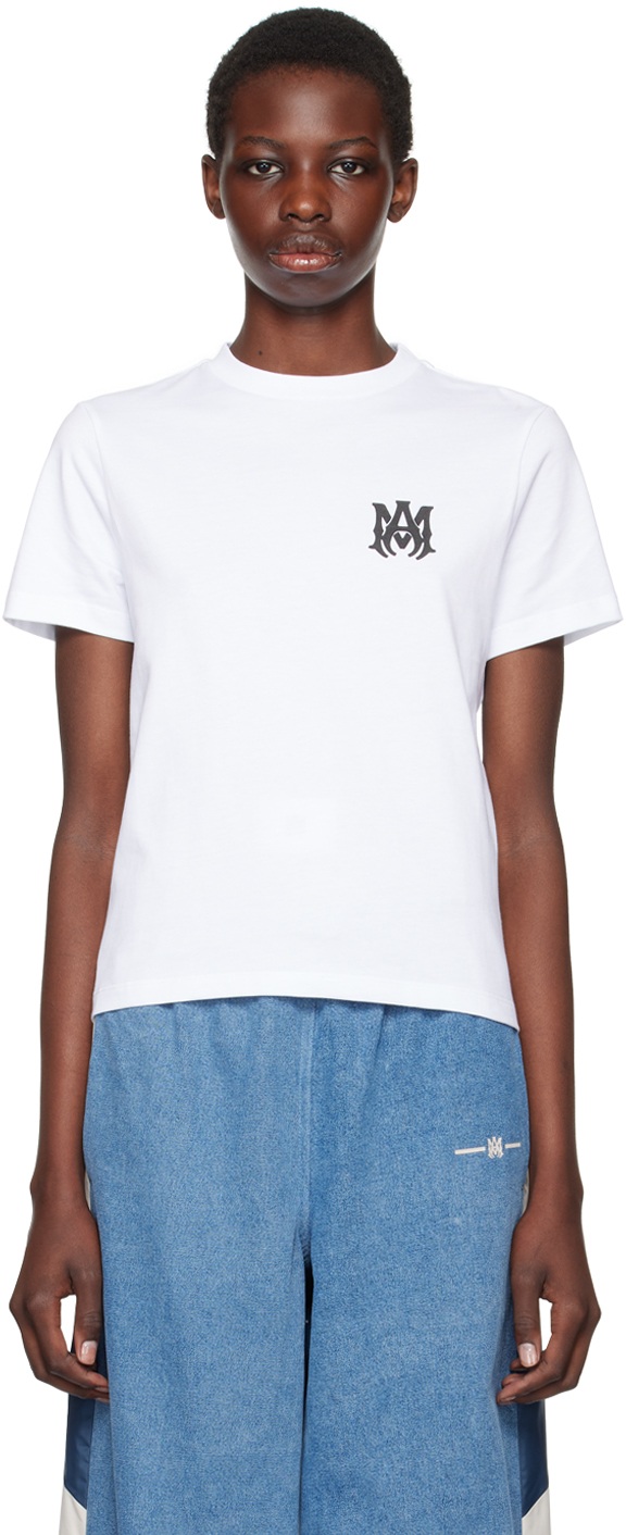 【関税込み】AMIRI ホワイト Core ボンディングロゴ Tシャツ AMIRIのホワイト Core ボンディングロゴ Tシャツがセール中