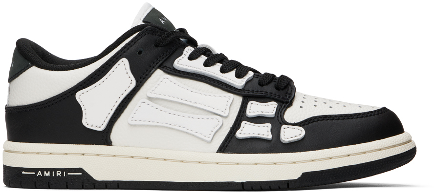 Black & White Skel Top Low Sneakers by AMIRI on Sale