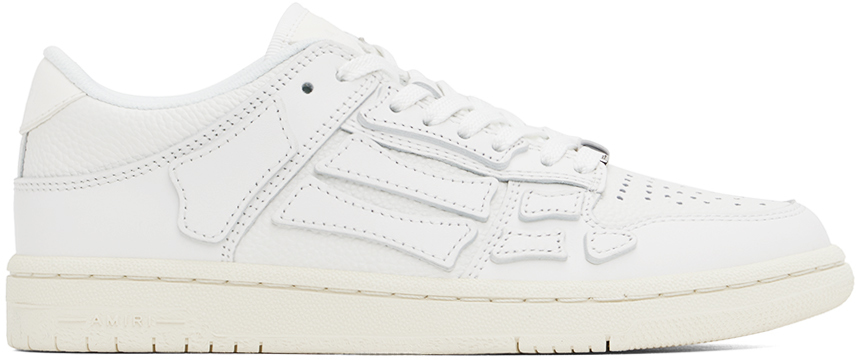 White Skel-Top Low Sneakers by AMIRI on Sale