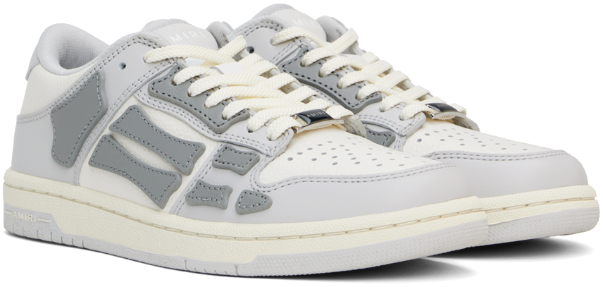 Amiri Skel Colorblock Low-top Sneakers In Grey