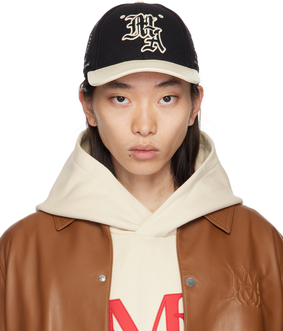 Black 'MA' Spirit Two-Tone Cap by AMIRI on Sale