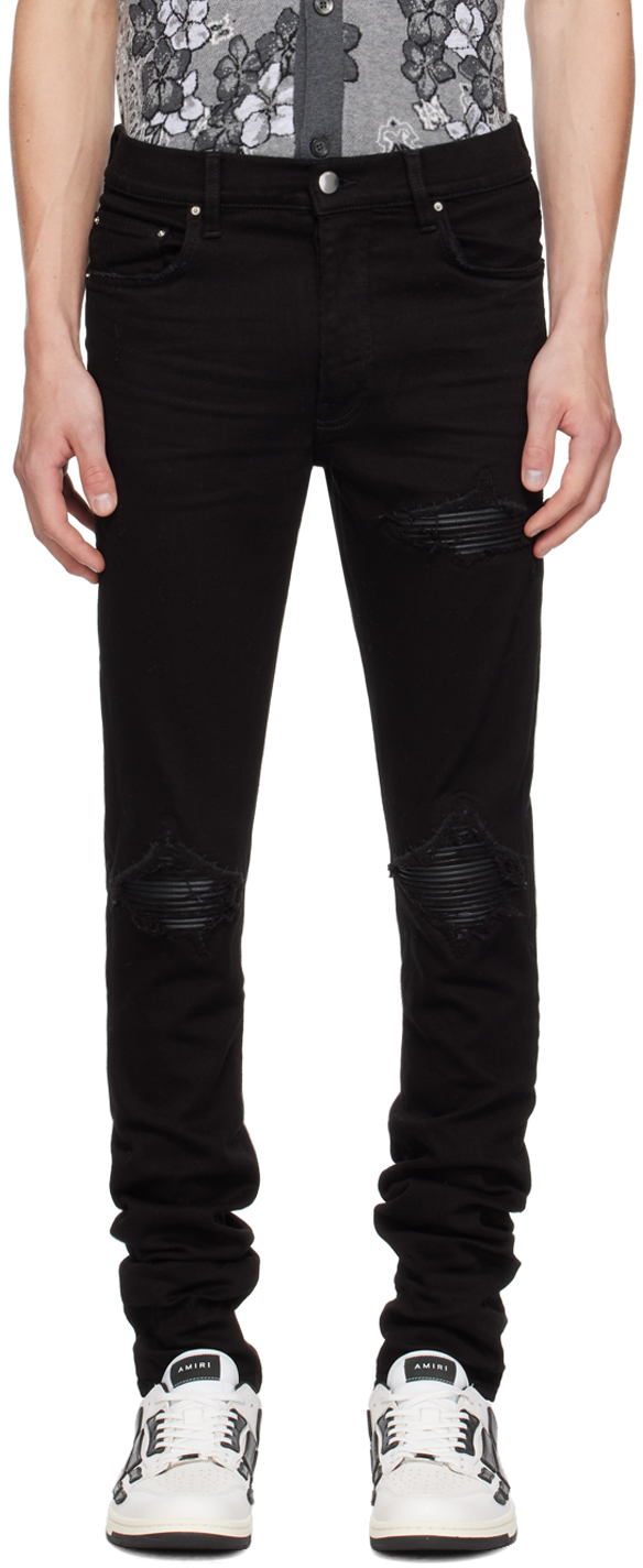 Shop Amiri Black Mx1 Jeans In Black Od