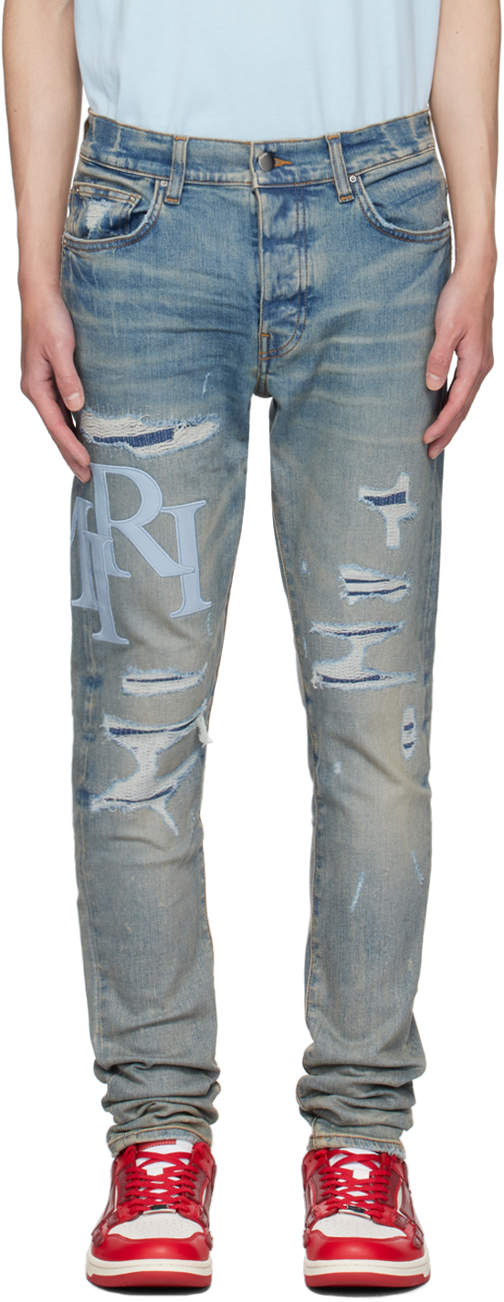 Indigo Staggered Jeans